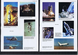 Space Exploration - Gemini, Apollo, Shuttle, Spacecraft -1980s Pictorial Article - Picture 1 of 2