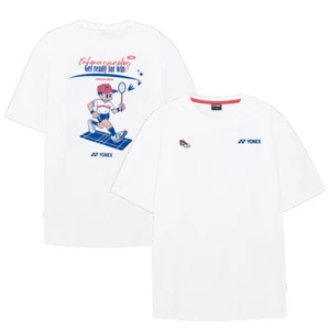 YONEX 24F/W Unisex Badminton T-Shirts Sportswear Casual Top OverFit 243TS037U - Picture 1 of 6