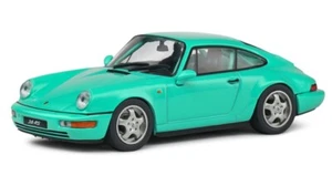 MODELLINO AUTO STATICO SOLIDO PORSCHE 911 964 RS COUPE 1994 VERDE SCALA 1:43 - Foto 1 di 2