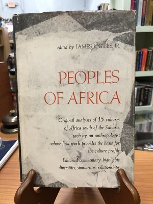 Peoples of Africa By James L. Gibbs Vintage 1965 Holt Rinehart HC DJ 2nd edition - Image 1 of 4