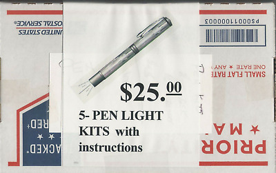 WOOD TURNING GRAB BAG -5 - Pen Light Kits With Instructions (1-Box Full) • 4.74€