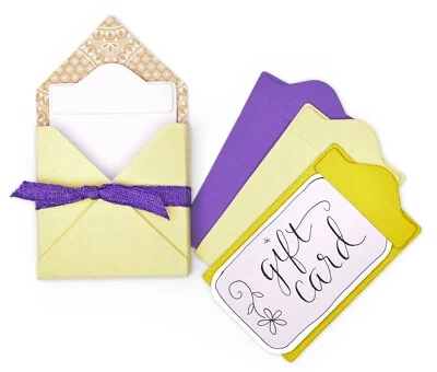 Sizzix 礼品卡文件夹和标签 #2 Bigz L 模具 #663637 零售 $34.99 Eileen Hull — 第 1/4 张图片