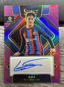 Gavi 2022-23 Select La Liga Soccer Purple #/25 Auto FC Barcelona #S-GVI - Picture 1 of 2