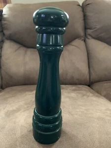 Vintage Banton by Vic Firth Salt Shaker 10" Solid Wood Dark Green Replacement - Picture 1 of 5