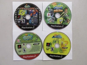 Spongebob Schwammkopf Playstation 2 PS2 - 4 Spiele Lot (getestet/funktioniert) - Bild 1 von 10