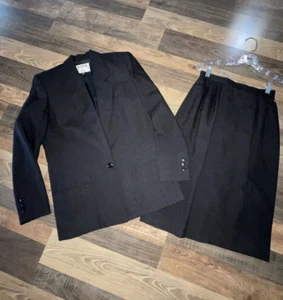 KASPER for ASL 2 pc Jacket & Skirt Suit Set ~ size 6 ~ 1 Button Blazer - Picture 1 of 15
