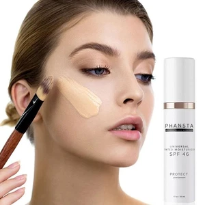 ☆DRMTLGY Crema hidratante tintada antienvejecimiento SPF46 protector solar facial universal todo en 1 - Imagen 1 de 12