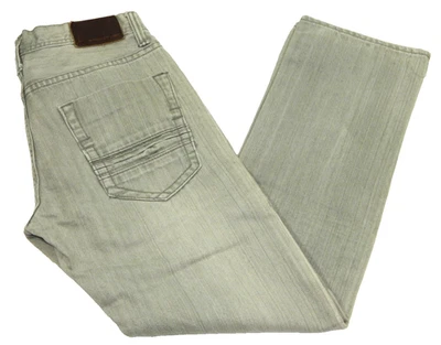 男式修身牛仔裤结构直 Ghost 灰色标签 30x30 尺寸 29x29 — 第 1/4 张图片