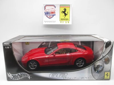 1:18 Hot Wheels Ferrari 612 Scaglietti 2004 Rouge - Photo 1/4