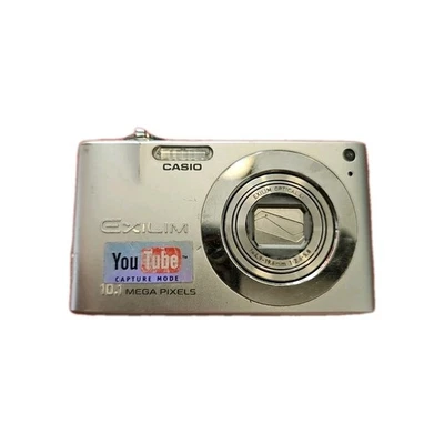 Digitalkamera Casio Exilim EX-Z100 Silber Zustand Ok Kam Getestet Funktioniert - Bild 1 von 4