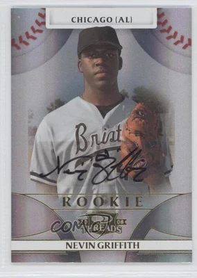 2008 Donruss Threads Rookie Gold Signatures /100 Nevin Griffith #106 Auto - Image 1 of 2