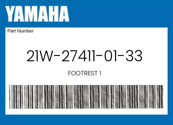 雅马哈正品脚凳 1 - 21W-27411-01-33 — 第 1/4 张图片