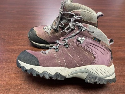 Женские туристические ботинки Clorts Trail с высоким вырезом водонепроницаемые размер 8,5 HKM-88E фиолетовые - Изображение 1 из 4