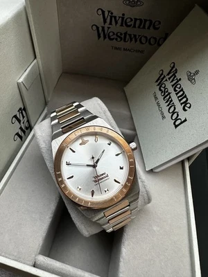 Ladies Vivienne Westwood Charterhouse Silver Dial & Rose Gold Watch VV244SLSR - Image 1 of 4