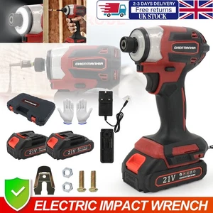 2 BATTERIES Brushless Impact Driver 520NM Cordless Screwdriver Drills Power Tool - Picture 1 of 13