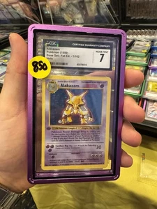 Alakazam 1st edition # 1/102Base Set Pokemon TCG English 1999 PSA 💎CGC 7 NM💎 - Picture 1 of 4