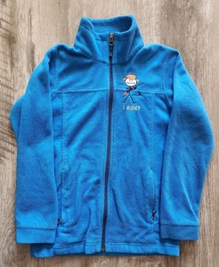 Royalblaue Columbia Langarm-Fleecejacke mit durchgehendem Reißverschluss Jugend M 10/12 I HUNT - Bild 1 von 6