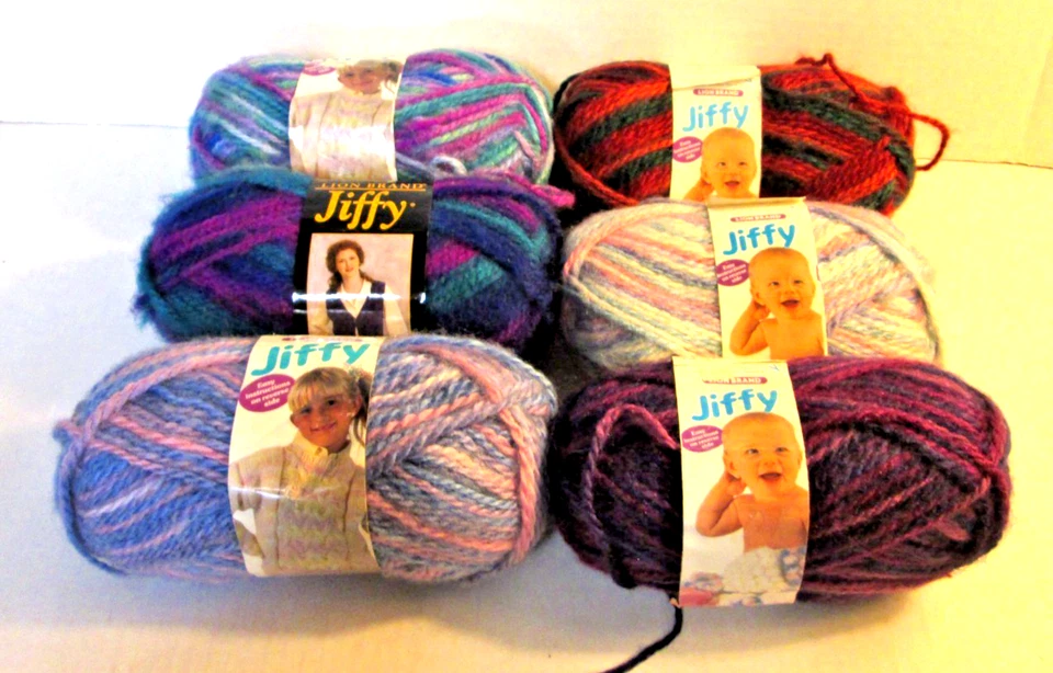 LION BRAND 1 Skein Lion Barnd Jiffy Yarn #4 2.5oz Mohair Look - Denver Pueblo San Francisco