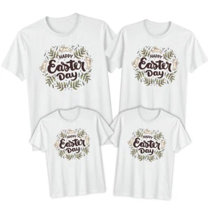 Family Bunny Floral Happy Easter T-Shirt Tee Festival Holiday Party Matching #ED - Picture 1 of 24
