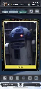 Topps Star Wars Digital Card Trader Tier 9 Heritage R2-D2 S5 Variant - 77 cc - Picture 1 of 1