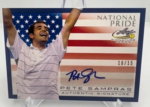 2017 Leaf Signature Series Tennis National Pride Autographs #NPPS1 Pete Sampras - Picture 1 of 2