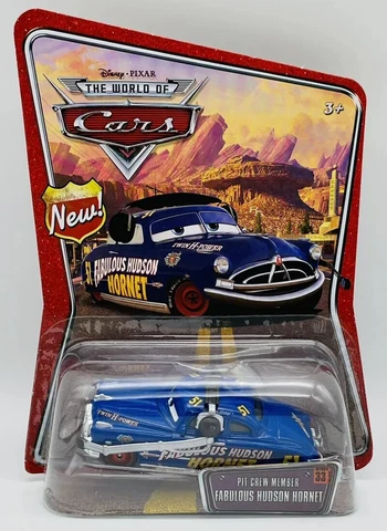 Disney Pixar Cars World of Cars Pit Crew Member Fabulous Hudson Hornet Brand NEW Cover