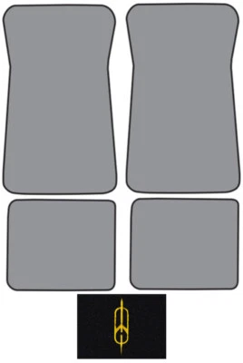 Alfombrilla Oldsmobile Delta 88 Cutpile 1977-1985 con logotipo 4 piezas Foto 1 de 2