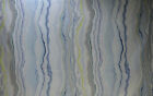 Swirly Stripe Blue Textured Finish Table Cloth Square 54" x 54" (137 x 137cm)
