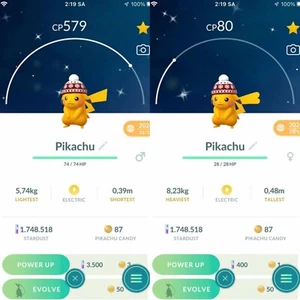 Pokemon Shiny Pikachu Beanie Hat - TRA'DE 20k Dust GO - Read Description - Picture 1 of 4