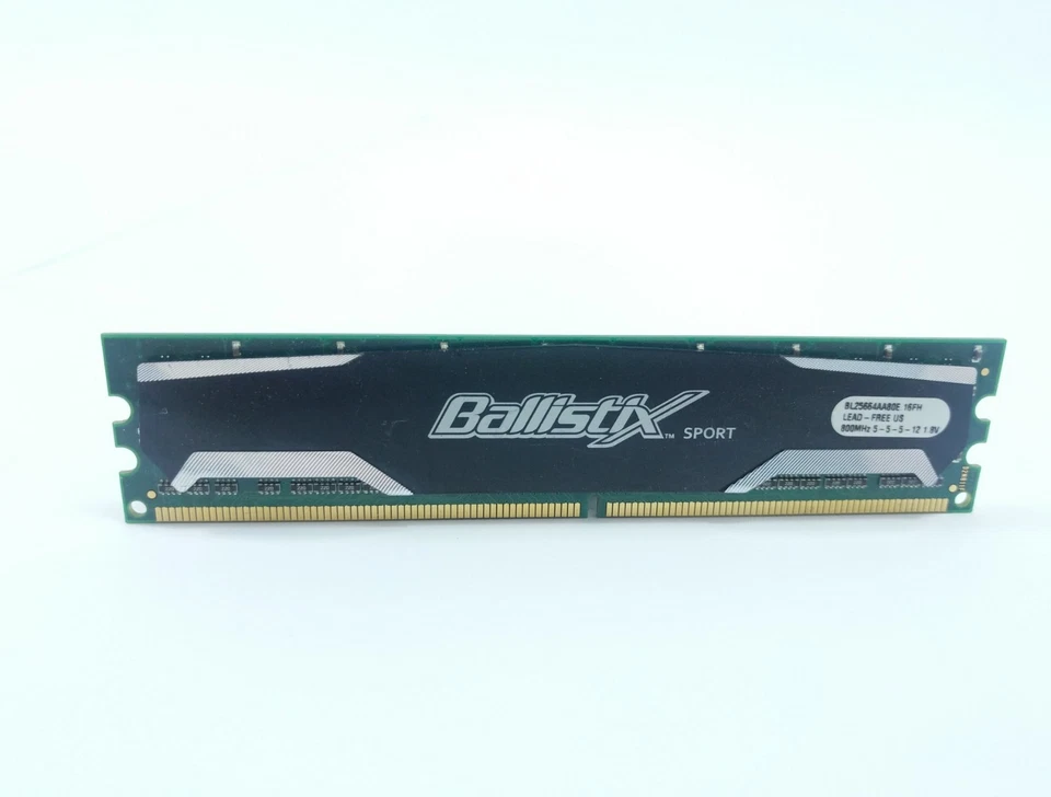 Crucial Ballistix Sport BL25664AA80E 2GB PC2-6400 DDR2-800 DIMM Desktop RAM - Image 1 of 1