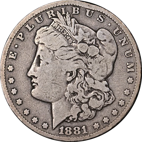 1881-CC Morgan Silver Dollar Nice VG Nice Eye Appeal Nice Strike Cover
