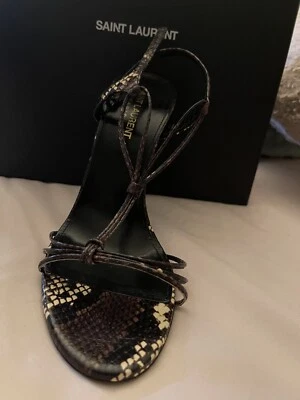 Yves Saint Laurent Robin 105 Lace Sandal SZ 38+ - Image 1 of 4