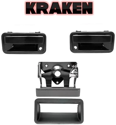 Manijas de puerta exterior para camioneta Chevy GMC 1988-1994 de metal con manija de puerta trasera Foto 1 de 4