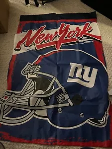 Vintage 1980s/90s NFL Official New York Giants Cloth Flag - Picture 1 of 4