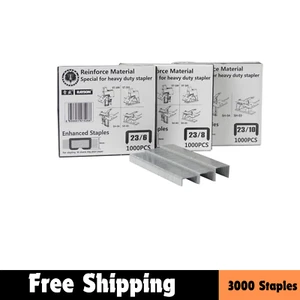 Heavy Duty Staples, 23/6, 23/8, 23/10 Versatile Multi-Size Pack Enhanced Staples - Picture 1 of 13