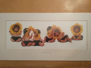 1996 Anne Geddes 10"x20" litho Mat Mounted NEW - Picture 1 of 5