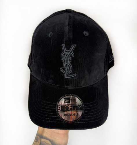 New Era x YSL Yves Saint Laurent Velvet cap hat black one size mm6 y3 stussy
