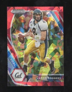 2021 PANINI PRIZM DRAFT PICKS #15 AARON RODGERS RED CRACKED ICE PACKERS - Picture 1 of 2