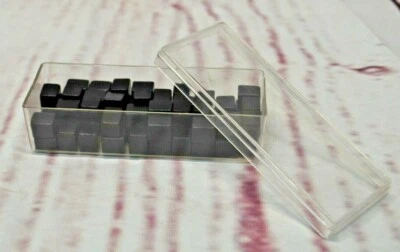 1963 Risk Black Block Game Pieces in plastic box - Image 1 of 2