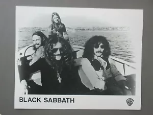 Foto promocional brillante de Black Sabbath en blanco y negro 8 X 10 ¡OZZY! - Imagen 1 de 1