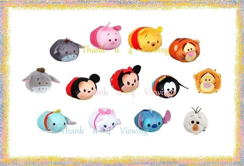 Disney Tsum Tsum Mini Plush 3'' Choice of Pooh Tig Pig Eeyore Dumbo & More NWT - Image 1 of 4