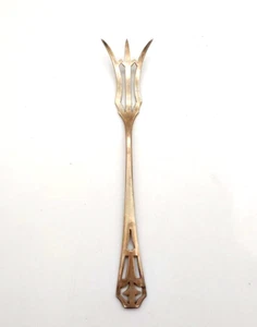 Antique Webster Co. Sterling Silver Pierced Handle Series Cocktail Lemon Fork - Picture 1 of 5