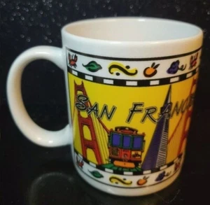 Taza de café recuerdo de San Francisco puente coleccionable de viaje como nueva - Imagen 1 de 5