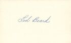 Ted Beard 1948 Pittsburgh Pirates Baseball Signed 3x5 Index Card Deceased 2011