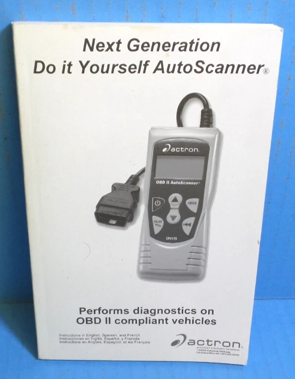 Actron OBD II AutoScanner CP9175 руководство пользователя - Изображение 1 из 1