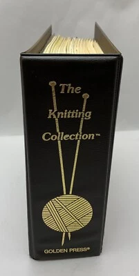 Vintage The Knitting Collection Binder Book Sweater Patterns By Golden Press - Image 1 of 4