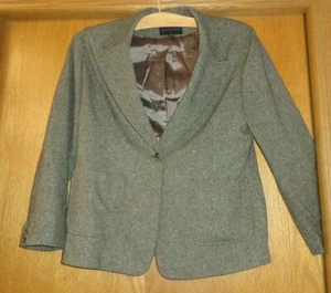 Woman's size S13/- Brown Tweed JACKET - Express - tailored fit  - Sporty - NICE~ - Picture 1 of 4