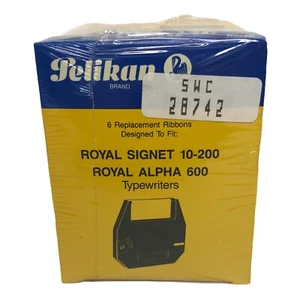Pelikan Black Correctable Cartridge Ribbons Typewriter Royal Signet Alpha - Picture 1 of 4