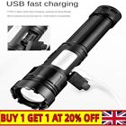 3000000 Lumen Military Tactical LED Torch COB Flashlight Rechargeable Work Light