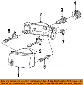FORD OEM 93-95 Villager Front Lamps Headlamp Components-Lens Housing F3XY13007D - Picture 1 of 1